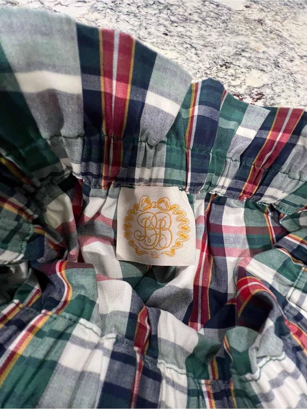 The Beaufort Bonnet company plaid skirt with bow - Picture 5 of 5